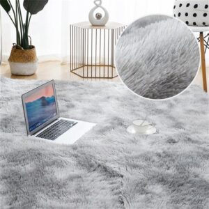 Children Bed Room Fluffy Floor Carpets Window Bedside Home Decor Rugs Soft Velvet Mat Thick Carpet for Living Room Plush Rug