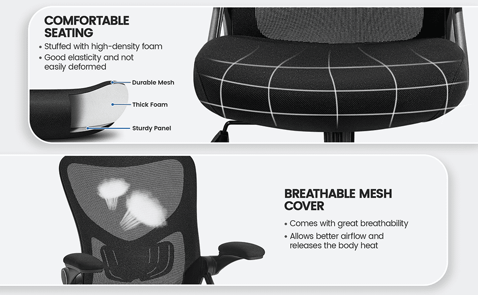 Smilemart mesh deals office chair